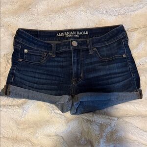 American Eagle Outfitters Dark Blue Jean Shorts